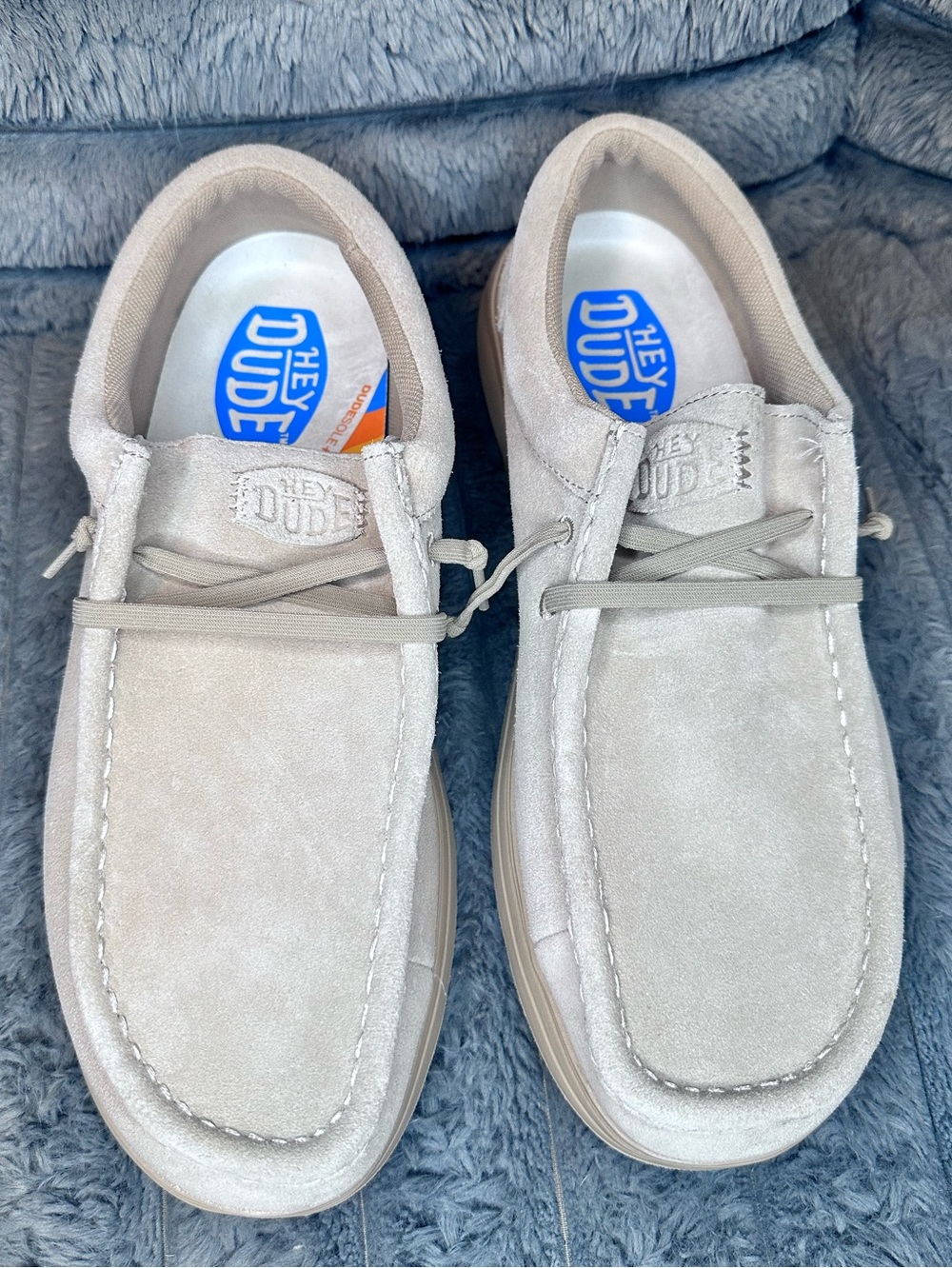 Hey Dude Wally Comf Suede Tan Men’s Size 11 Lightweight Comfort Shoes